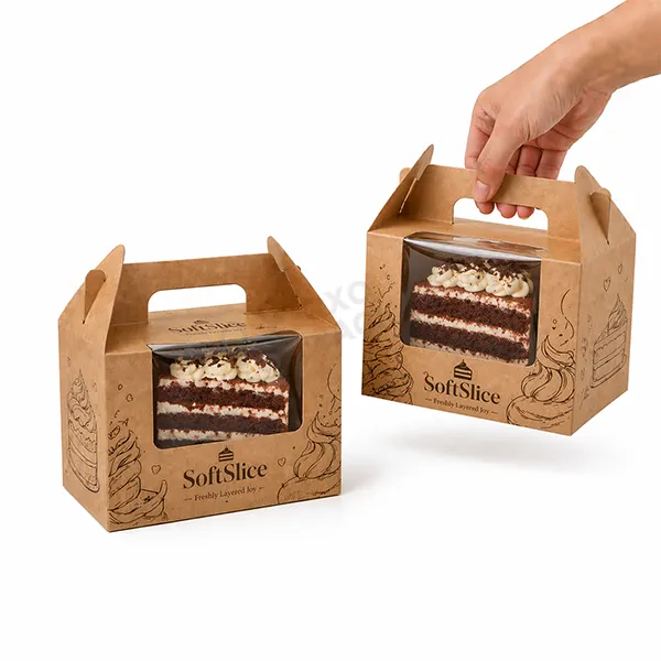 Kraft Cake Boxes Wholesale